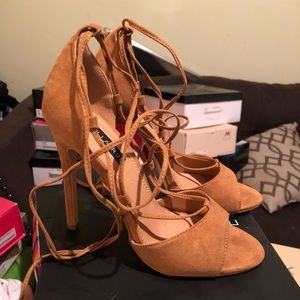 Tan Heel Sandals